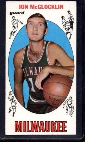 1969-70 Topps #14 Jon McGlocklin Milwaukee Bucks Rookie Basketball Cards