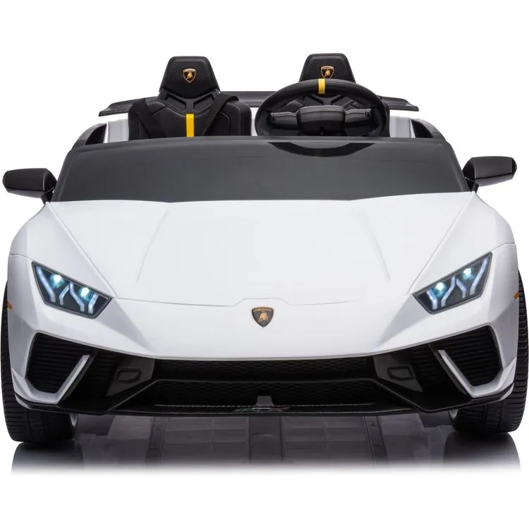 24V Lamborghini Huracan 2-Seater Electric Ride On - White