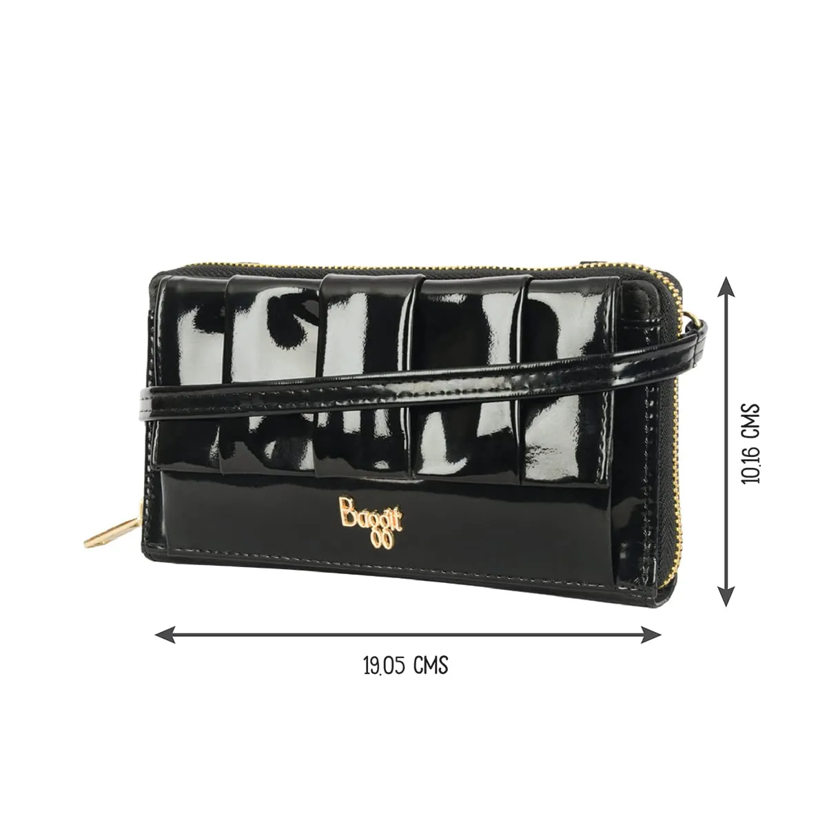 Baggit Women's Ziparound Wallet - Large (Black)