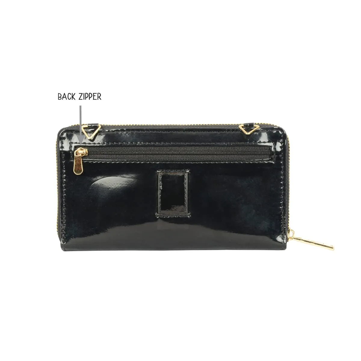 Baggit Women's Ziparound Wallet - Large (Black)