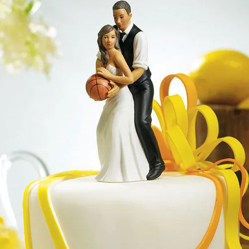 Basketball Bride And Groom Cake Topper - Discontinued