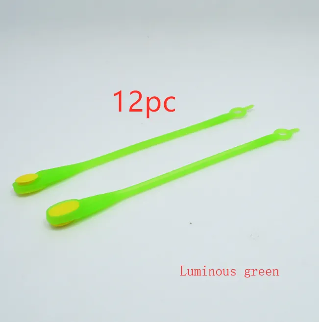 Elastic Silicone Shoelaces 12pcs Lazy No Tie Athletic Running Sport Shoelaces Children and Adult Shoe Strings For NMD sneakers