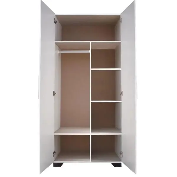 Freestanding 2 Door With No Drawers and 5 Drawer Chest