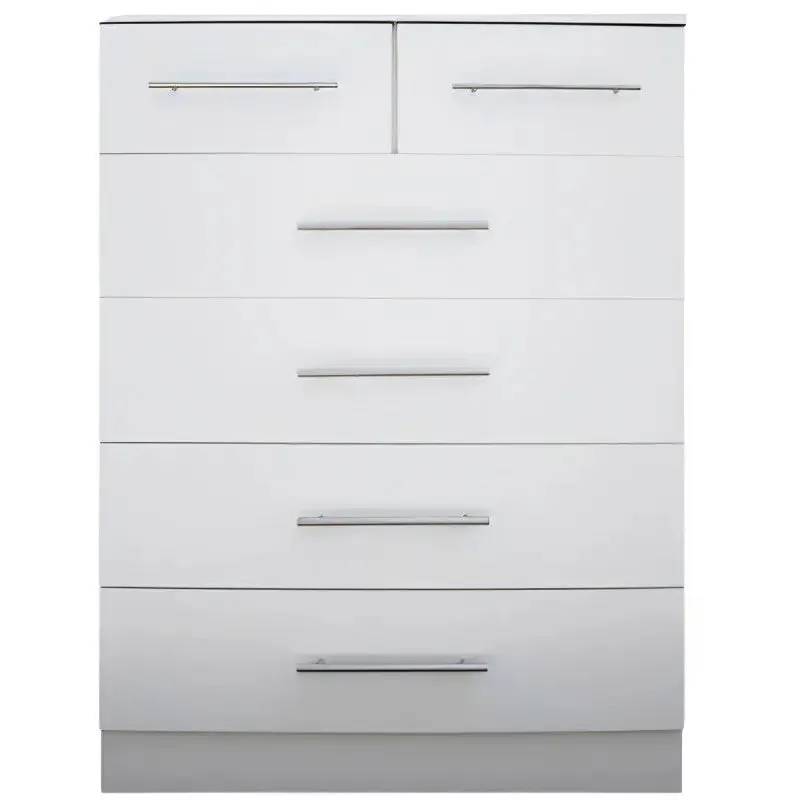 Freestanding 2 Door With No Drawers and 5 Drawer Chest