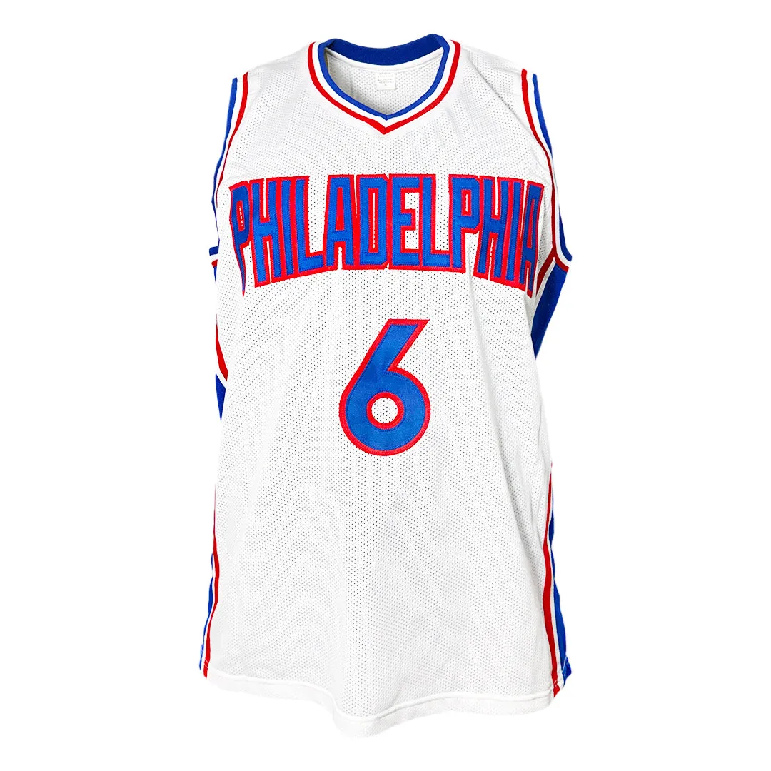 Julius Erving Signed Philadelphia White Basketball Jersey (JSA)