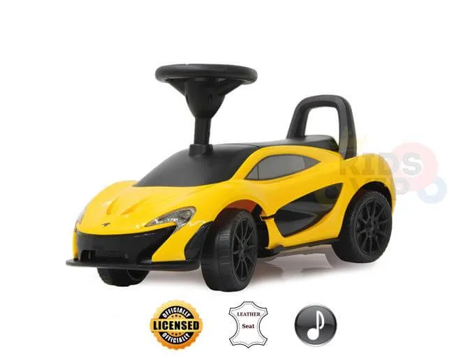 KidsVIP Kids Ride on McLaren P1 Push Car - Fun Riding Toys for Toddlers W/ Audible Interactive Steering Wheel