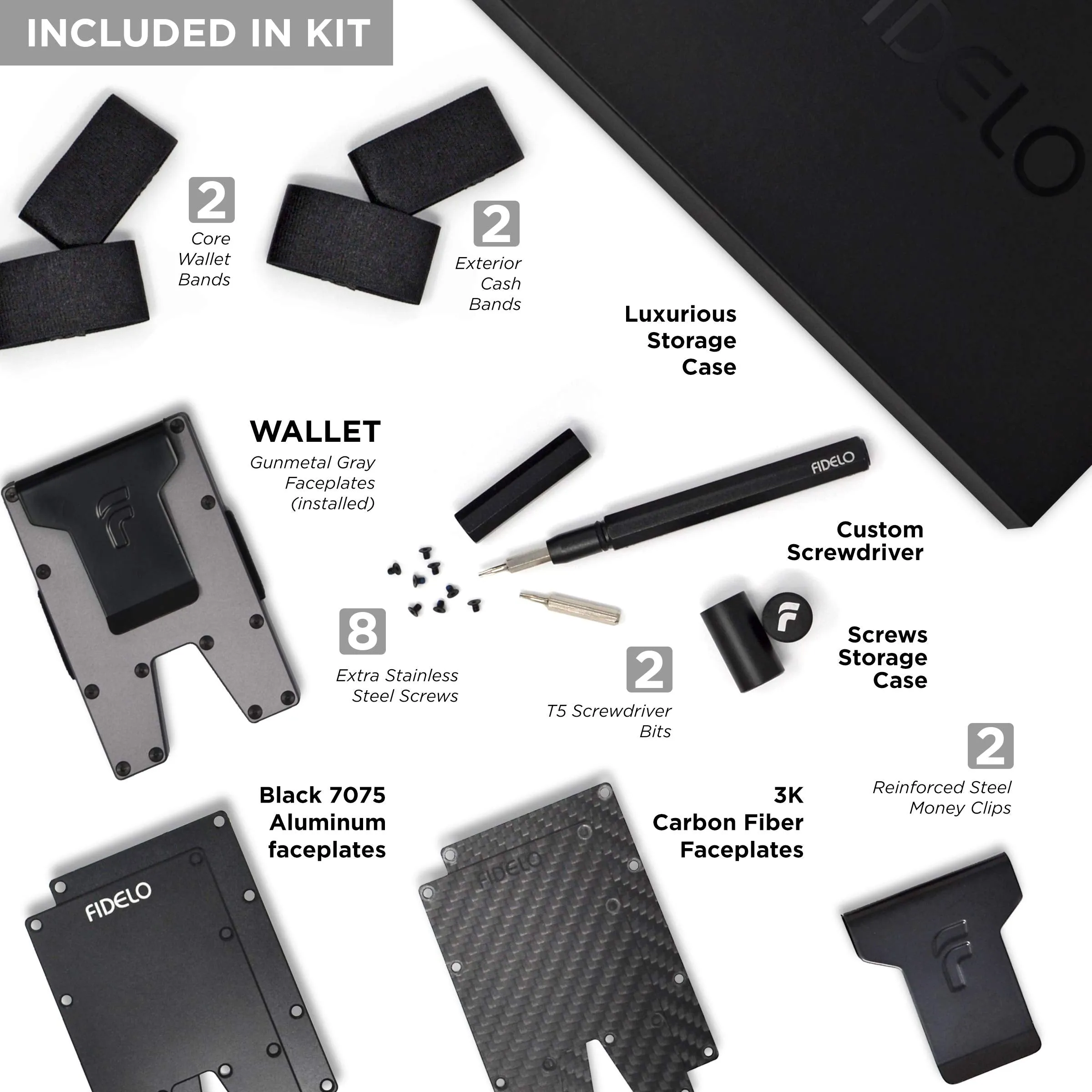 Minimalist Wallet For Men - Slim Rfid Credit Card Holder Money Clip