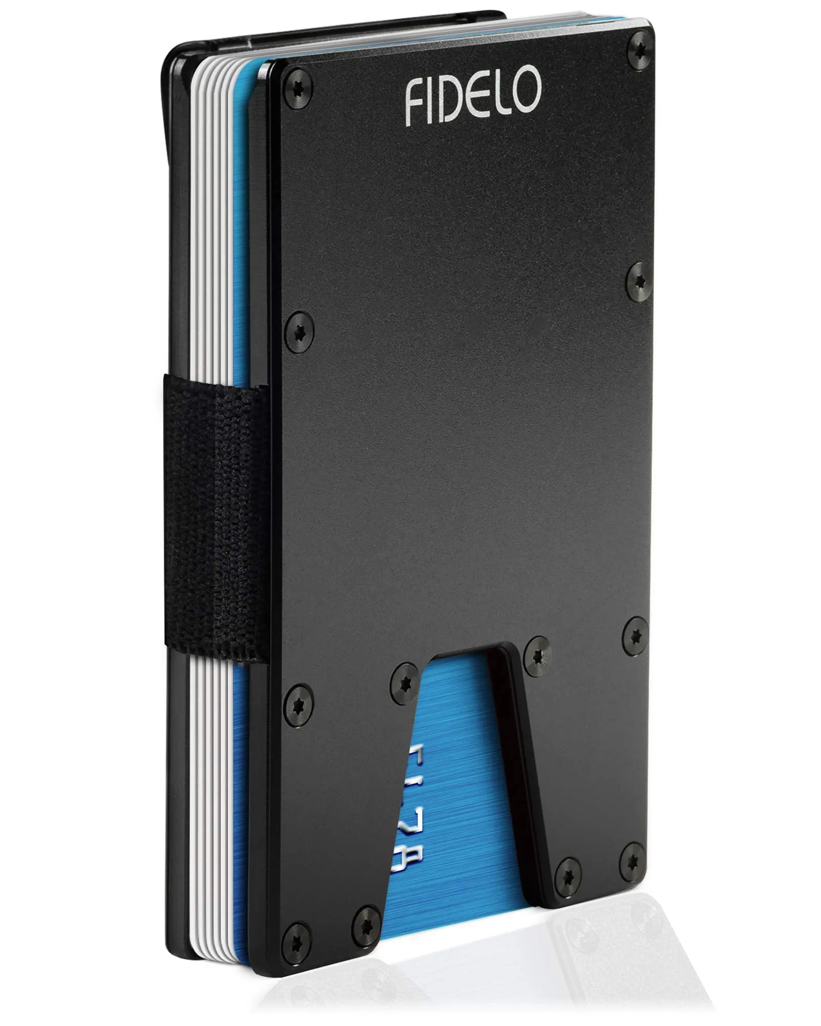 Minimalist Wallet For Men - Slim Rfid Credit Card Holder Money Clip