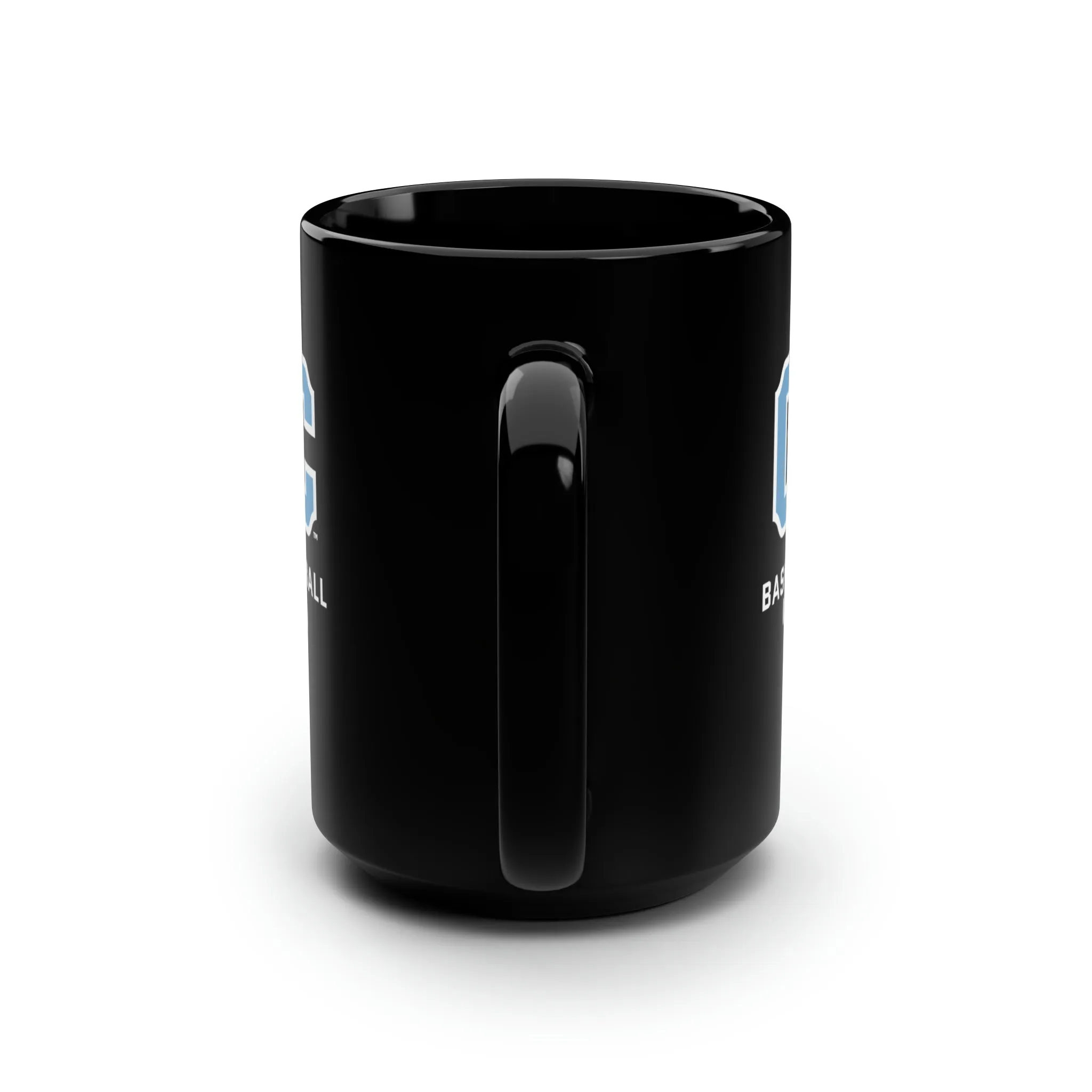 The Citadel Block C Logo, Sports Basketball Mom, Black Mug, 15oz