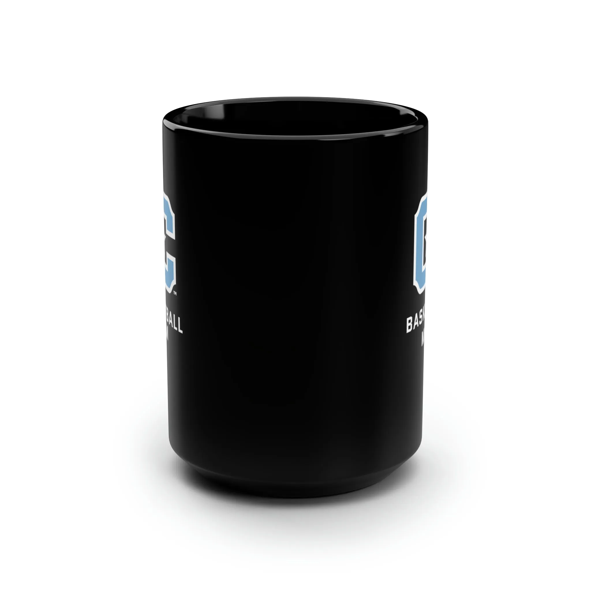 The Citadel Block C Logo, Sports Basketball Mom, Black Mug, 15oz