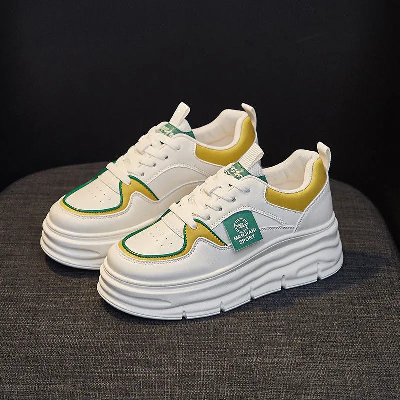 Women's Korean Style White Spring Joker Board Canvas Shoes