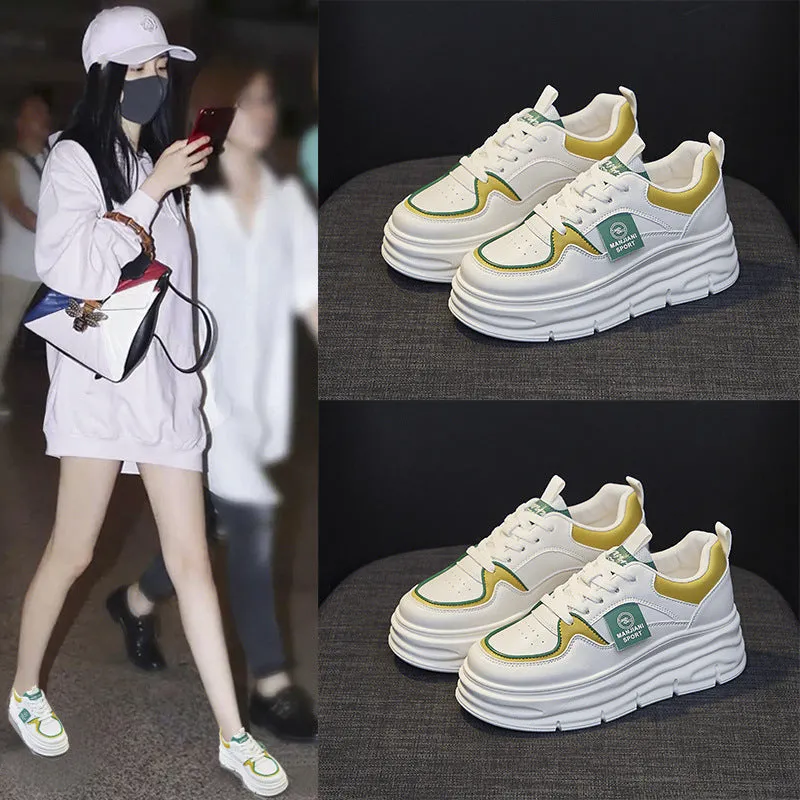 Women's Korean Style White Spring Joker Board Canvas Shoes
