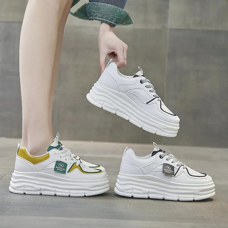 Women's Korean Style White Spring Joker Board Canvas Shoes