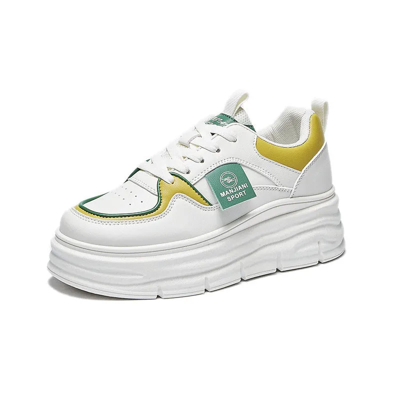 Women's Korean Style White Spring Joker Board Canvas Shoes