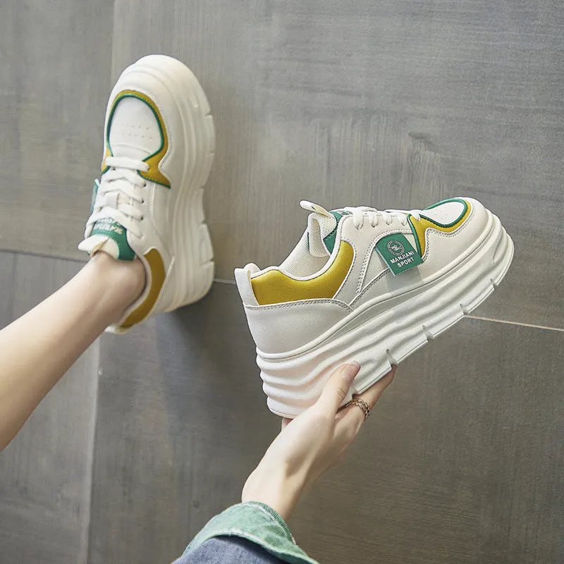 Women's Korean Style White Spring Joker Board Canvas Shoes