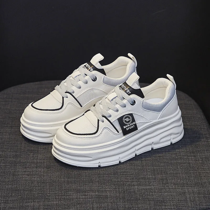 Women's Korean Style White Spring Joker Board Canvas Shoes